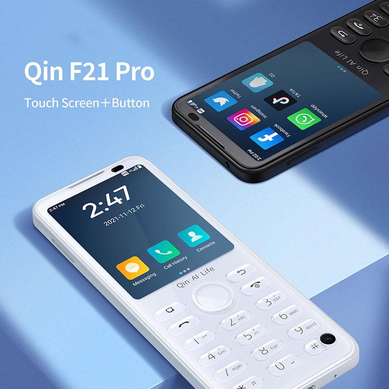 Qin F21 Pro 4G SmartPhone Wifi Touch Screen Smartphones 2.8Inch 3GB+32GB Bluetooth 5.0 Cellphone With Push Button Global Version
